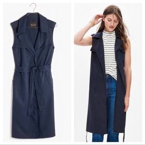 Madewell sleeveless trench coat